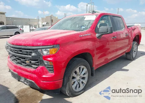 2024 Chevrolet Silverado 1500 2Wd Short Bed Custom z USA, uszkodzony, nr VIN 3GCPABEK8RG110692